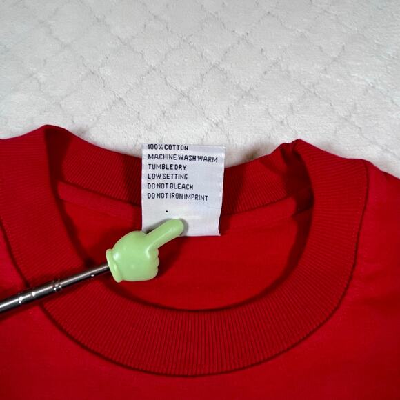 Jamaican Tees “No Problem Mon!” Embroidered Red T-Shirt Men’s Sz L - Picture 4 of 6